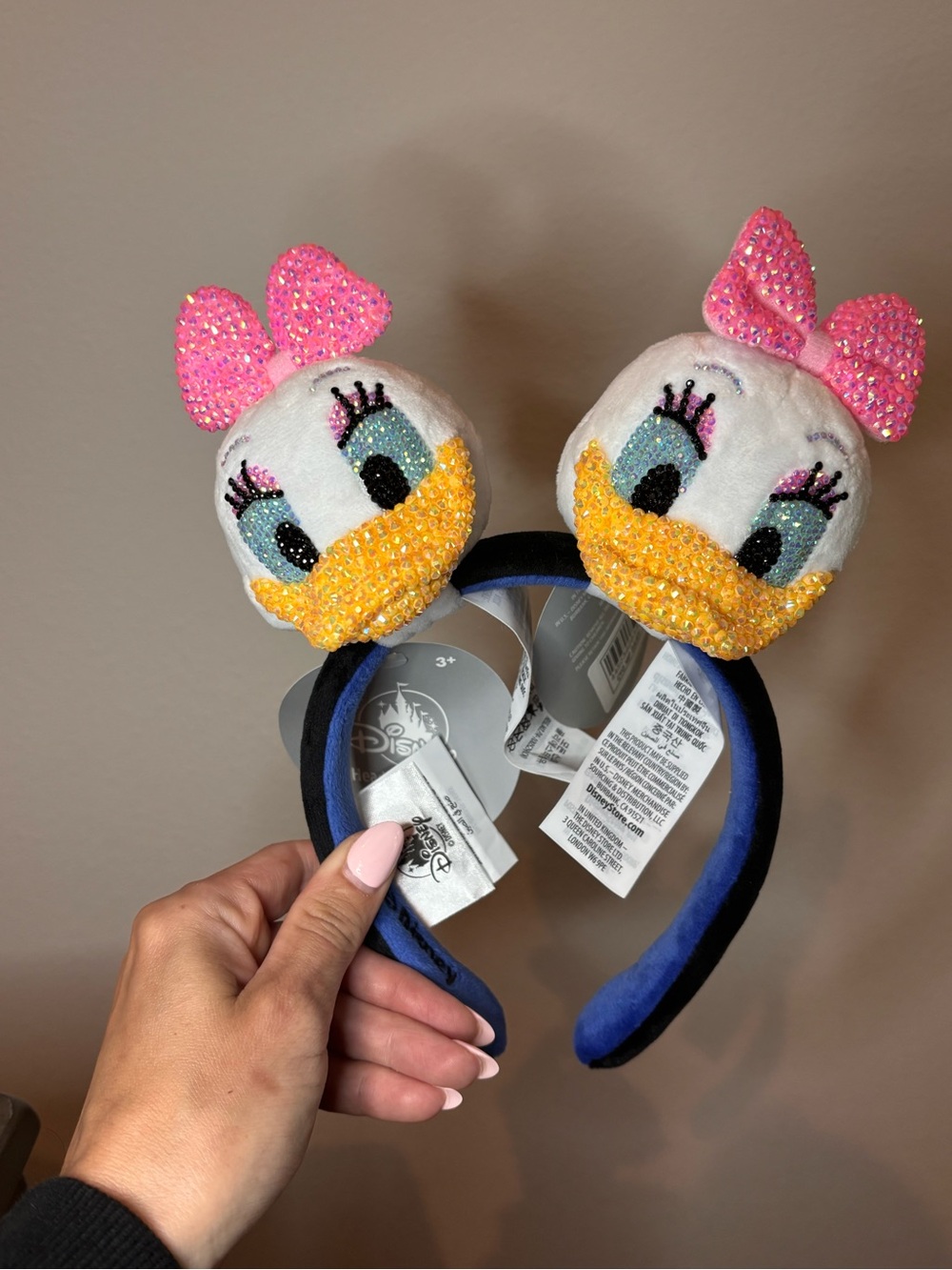 Rhinestone Daisy Duck Ears - Picture 2 of 3
